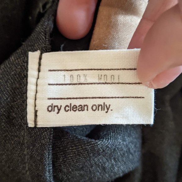 Hazel Brown Wool Skirt Button Waist Maxi Army Green Sz 3 - Picture 8 of 10